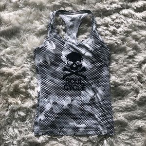 Black and White Athletic Top